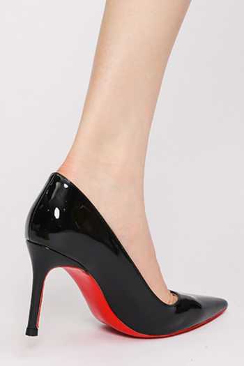 Buy_Ozzaro_Black Pointed Toe Heels 