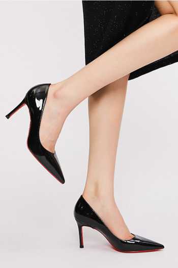 Ozzaro_Black Pointed Toe Heels _Online