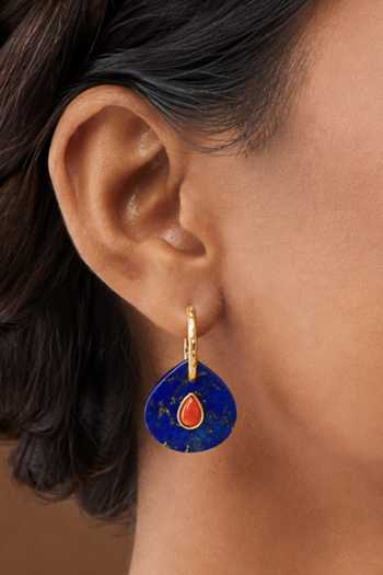 Shop_Arvino_Blue Volcanic Horizon Drop Earrings _at_Aza_Fashions