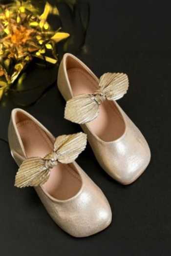 Buy_Ninobello_Gold Lumina Leaf Bellies _at_Aza_Fashions