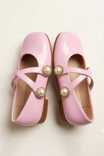 Buy_Ninobello_Pink Rosy Charm Bellies _at_Aza_Fashions