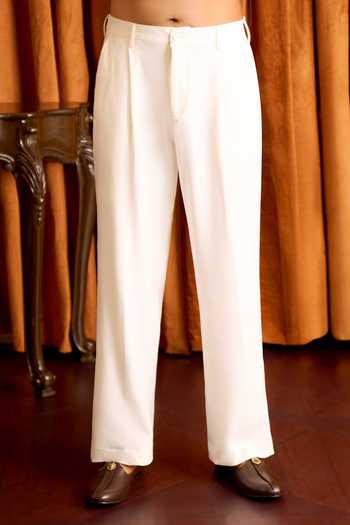 Shop_Arihant Rai Sinha_Wine Silk Floral Scattered Embroidered Kurta Set _Online
