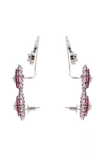 Cao Jewellery_Purple Stone Embellished Ear Cuffs _Online_at_Aza_Fashions