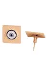 Buy_Outhouse_Gold Plated Protego Evil Eye Studs _Online_at_Aza_Fashions