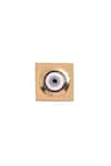 Outhouse_Gold Plated Protego Evil Eye Studs _at_Aza_Fashions