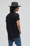 Shop_Terra Luna_Black 100% Linen Maui T-shirt _at_Aza_Fashions
