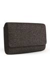 Buy_Puro Cosa_Black Glitter Box Clutch_Online_at_Aza_Fashions