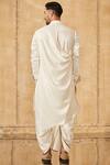 Shop_Tarun Tahiliani_Off White Pathani Kurta And Dhoti Set _at_Aza_Fashions