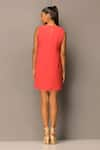 Shop_AMPM_Peach Georgette Layered Short Dress_at_Aza_Fashions