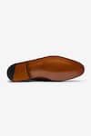 Bridlen_Brown Upper Leather Buckle Detail Monk Shoes_at_Aza_Fashions