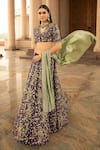 Shop_Jayanti Reddy_Purple Silk Embroidered Lehenga Set _Online_at_Aza_Fashions