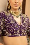Jayanti Reddy_Purple Silk Embroidered Lehenga Set _at_Aza_Fashions