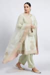 Buy_Sheetal Batra_Green Kurta Chanderi  Salwar - Bamber Satin Dupatta Rahbya Set _Online_at_Aza_Fashions