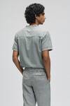 Terra Luna_Grey 100% Organic Handloom Cotton Maui T-shirt _Online_at_Aza_Fashions