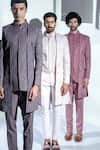 Buy_Ankur J_Pink Bandhgala And Pant Moss Crepe Shirt Glazed Embroidered & Set _Online_at_Aza_Fashions
