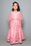 Buy Maaikid Pink Net, Silk Mirrors, Embroidery Lehenga Set Online at Aza Fashions Buy_Maaikid_Pink Net, Silk Mirrors, Embroidery Lehenga Set _Online_at_Aza_Fashions