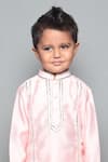 Buy_Maaikid_Pink Chanderi Kurta Set For Boys_Online_at_Aza_Fashions