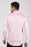 Shop_Sanjana reddy Designs_Pink Stretchable Cotton Hand Embroidered Teddy Shirt  _at_Aza_Fashions