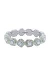 Buy_Isharya_White Crystals And Resin Bougie Infinity Cut Work Bangle_at_Aza_Fashions