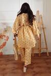 Shop_Sorbae_Ivory Handloom Silk Chanderi Printed Digital Floral Spread Co-ord Set _at_Aza_Fashions