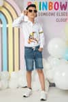 Shop_Hoity Moppet_White Cotton Embroidery Naruto Pattern Shirt _at_Aza_Fashions