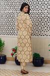 Shop Rivaaj Clothing Cream Mughal Block Print Kurta And Pant Set at Aza Fashions Shop_Rivaaj Clothing_Cream Mughal Block Print Kurta And Pant Set _at_Aza_Fashions