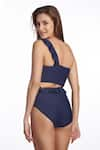 Shop_Kai Resortwear_Blue One Shoulder Temptation Bikini Set  _at_Aza_Fashions