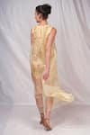 Shop_Seesa_Cream Organza Silk Printed Floral Round Layered Dress _at_Aza_Fashions