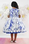 Shop_Fayon Kids_Blue Net Embroidery Floral Lace Dress _at_Aza_Fashions