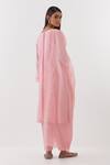 Shop Amisha Kothari Pink Chanderi , Organza Embroidery Gulshan Kurta Set With Dupatta at Aza Fashions Shop_Amisha Kothari_Pink Chanderi , Organza Embroidery Gulshan Kurta Set With Dupatta _at_Aza_Fashions