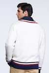 Shop_S&N by Shantnu Nikhil_Off White Merino Wool Solid Jumper _at_Aza_Fashions