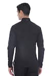 Shop_Rohit Gandhi + Rahul Khanna_Black Cotton Beads Legolas Hand Embellished Shirt _at_Aza_Fashions