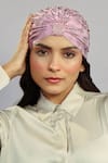 Buy_Hair Drama Co_Purple Rhinestone Work Turban _at_Aza_Fashions