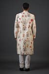 Shop_Balance by Rohit Bal_Ivory Chanderi Silk Printed Botanic Kurta Set _at_Aza_Fashions