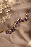 Buy_Do Taara_Purple Natural Stones Amethyst Bracelet _at_Aza_Fashions