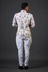 Shop_Balance by Rohit Bal_Ivory Poplin Satin Printed Botanic Fitted Shirt _at_Aza_Fashions