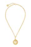 Buy_ISHARYA_Gold Plated Pearl Amara Statement Necklace _at_Aza_Fashions