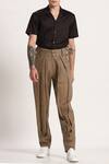 Buy_Son of A Noble Snob_Beige Linen Pleated Pants_at_Aza_Fashions