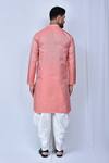 Shop_Adara Khan_Peach Sequin Embroidered Kurta Set_at_Aza_Fashions