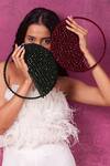 Shop_Forever Noor_Red Embellished Moonshine Crystal Bag _at_Aza_Fashions