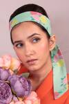 Shop_Hair Drama CO_Multi Color Emily In Paris Rose Print Head Scarf_at_Aza_Fashions
