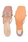 Shop_Kaltheos_Peach Embellished Helen Square Toe Transparent Heels _at_Aza_Fashions