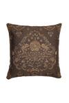 Shop_Khaabka_Brown Silk Embroidery Hand Cushion Cover - Set Of 2_at_Aza_Fashions