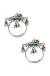Shop_Tribe Amrapali_Multi Color Enamel Rangoli Ghungroo Toe Ring - Single Pc _at_Aza_Fashions