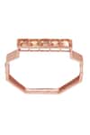 Buy_Esme By Aashna Dalmia_Gold Plated Embellished Octagon Shaped Bracelet _at_Aza_Fashions