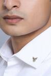 Shop_Cosa Nostraa_Gold Imperial Stag Collar Tips_at_Aza_Fashions