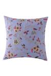 Shop_Khaabka_Sky Blue Cotton Linen Embroidery Floral Pattern Cushion Cover - Set Of 2_at_Aza_Fashions