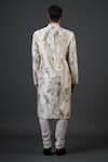 Shop_Balance by Rohit Bal_Ivory Chanderi Silk Printed Floral Bird And Kurta Set _at_Aza_Fashions