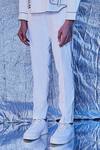 Shop_Line Out Line_Off White Cotton Straight Fit Trouser_at_Aza_Fashions