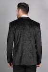 Shop_Soniya G_Black Wool, Tweed Embroidery Paisley Pattern Blazer_at_Aza_Fashions